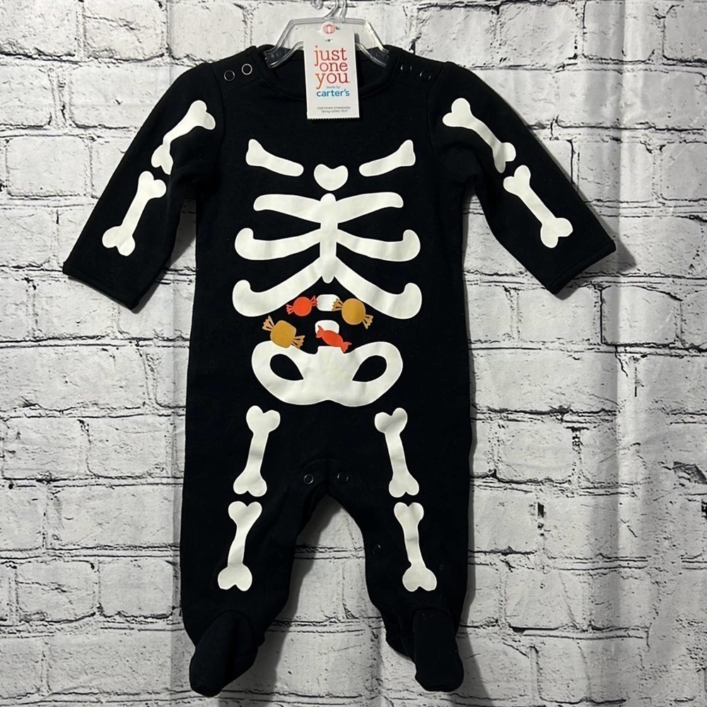 Skeleton Halloween Baby Sleep N' Play‎ Just One You Carter's 3M
